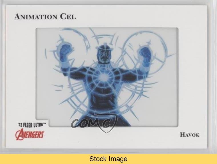 2022 Fleer Ultra Avengers Animazione Cels Havok #26 LEGGI b7b