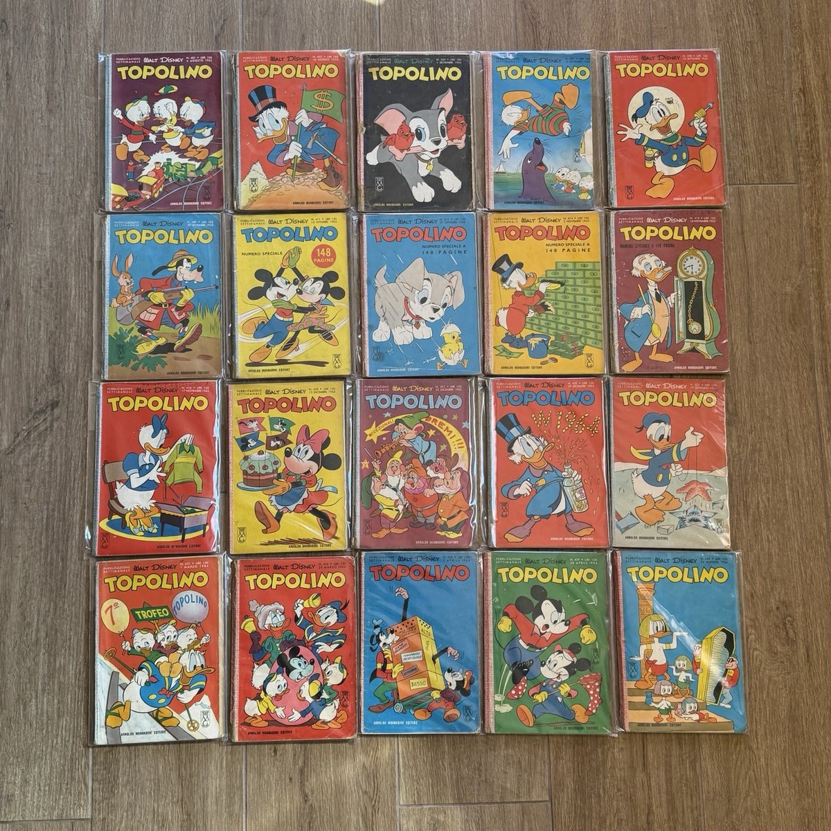 Lotto 51 fumetti topolino fascia 400 vintage