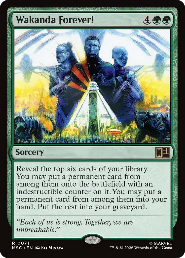 Wakanda Forever! (Surge Foil) [Marvel Super Heroes Commander] Foil Near Mint MT