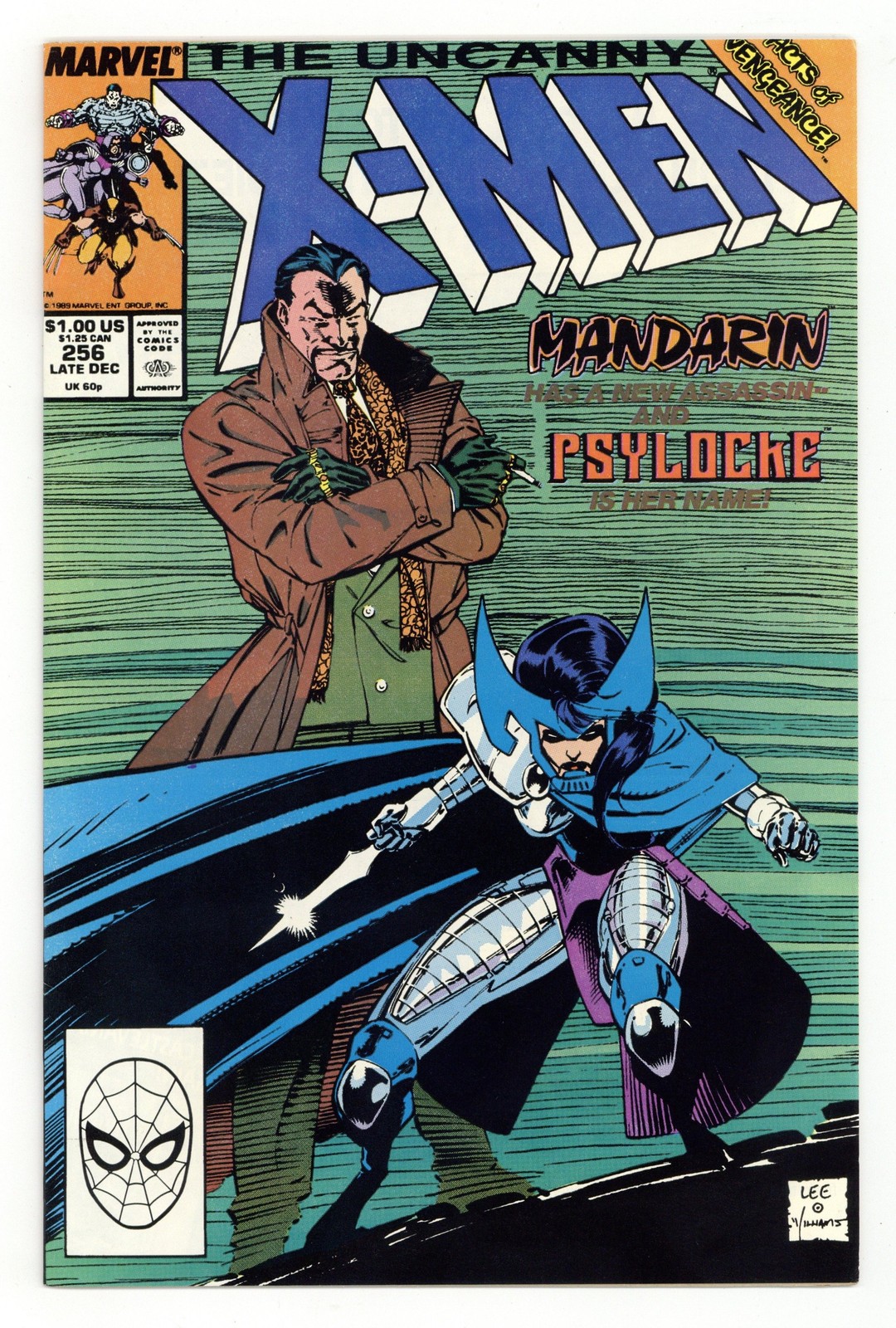 Uncanny X-Men #256D VF- 7.5 1989