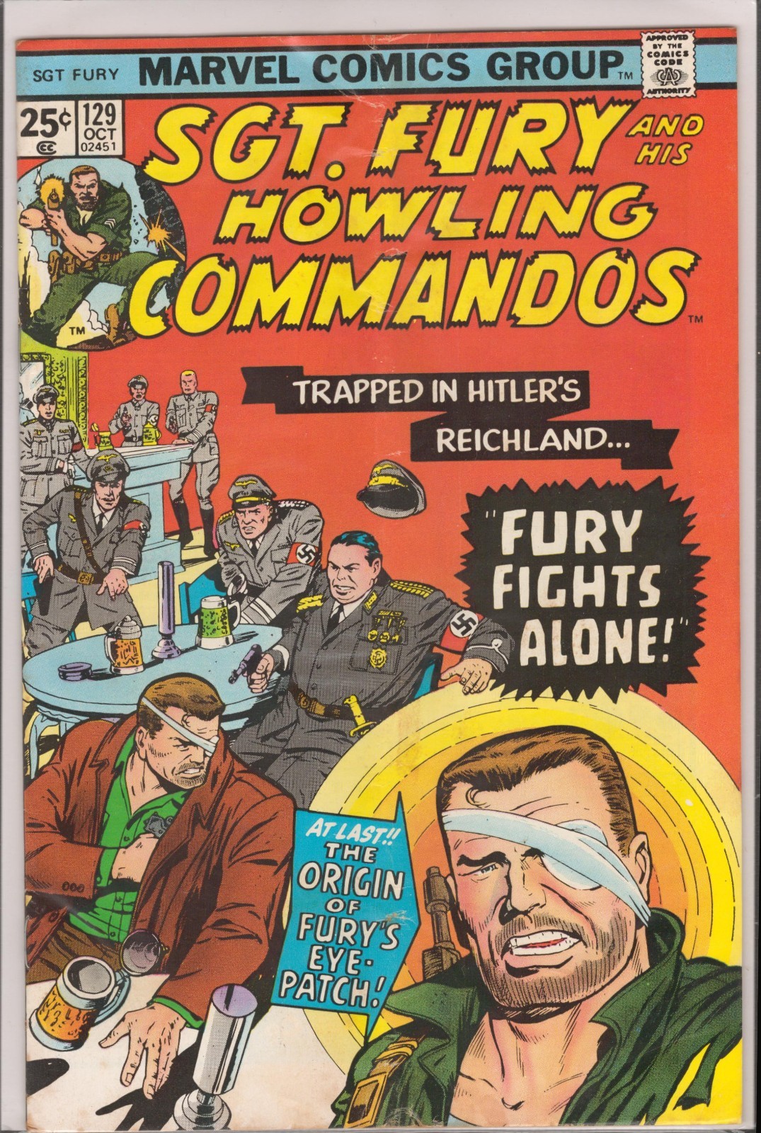 47850: MARVEL SGT. FURY #129 Grado VG