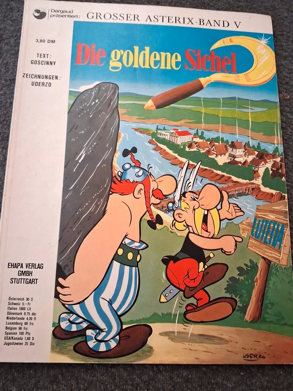 📚 Asterix Band V: Die goldene Sichel Vintage 70er