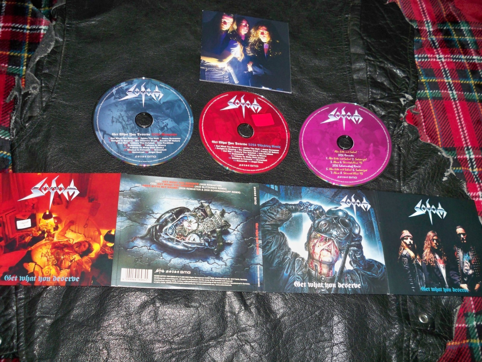 SODOM Get What You Deserve 3 CD SET *NEW FOR 2026! ReMastered + ReMix +AberBitte