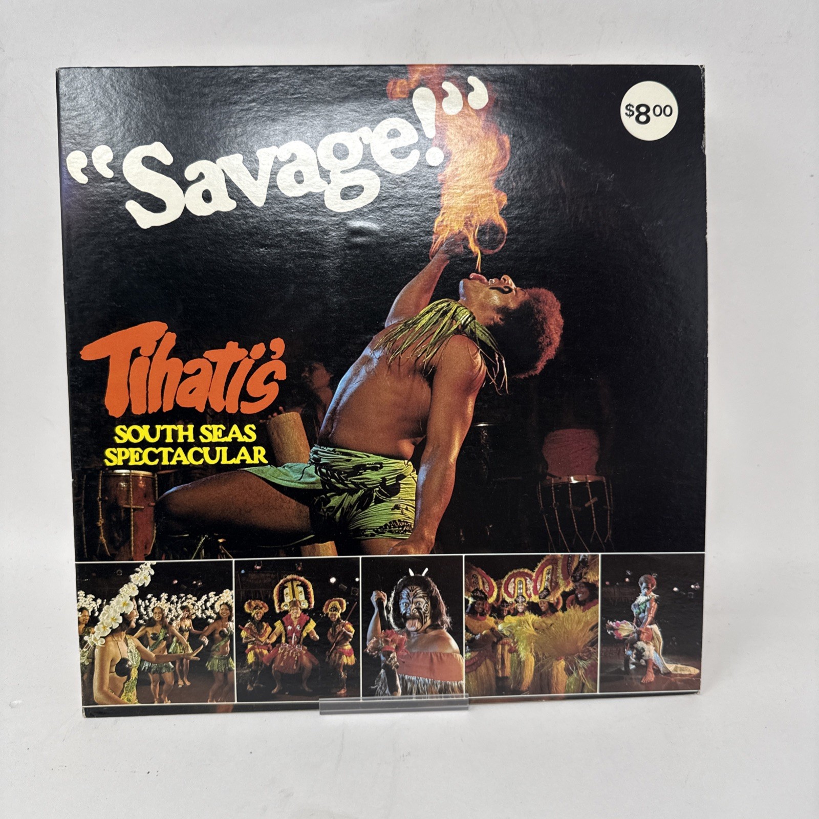 Tihatis South Seas Spectacular Savage Don Over Records LP VG Polynesian Tiki