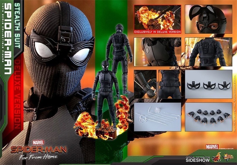 Modellino 1/6 giocattolo Hot Toys MMS541 Spider-man Lontano da Casa Stealth Suit Deluxe Ver.