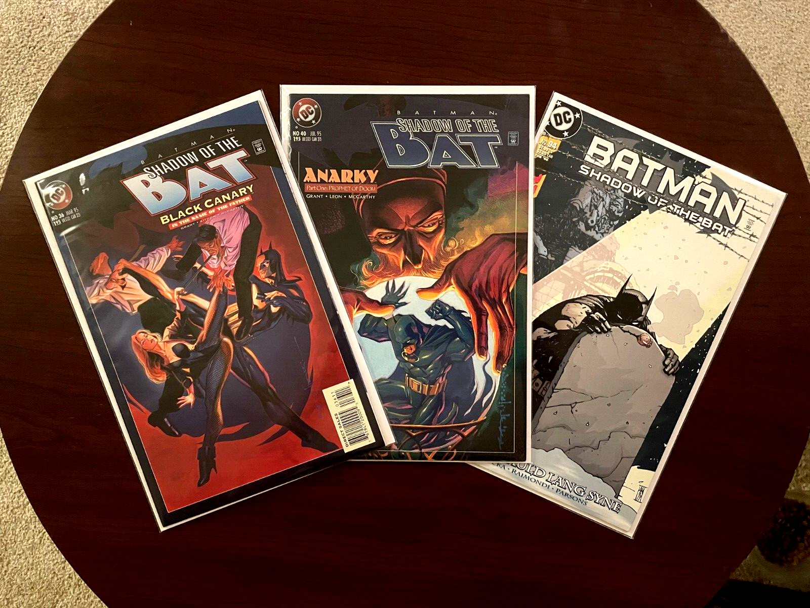 (Lotto di 3 fumetti) Batman: L'Ombra del Pipistrello #36 #40 #94 (DC 1995) Black Canary