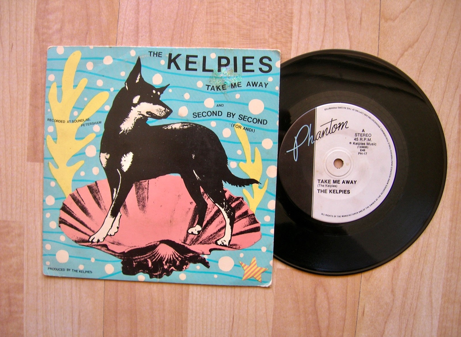 KELPIES take me away Phantom PH 17 orig 1982 Australia punk EX
