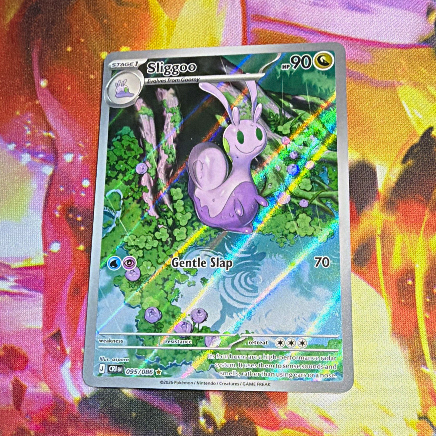 Sliggoo Crimson Invasion 095/086 Raro Holo Pokemon Inglese TCG 90 CV