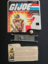 GI Joe 1983 DOC Medic File Card And Accessories Only NO FIGURE