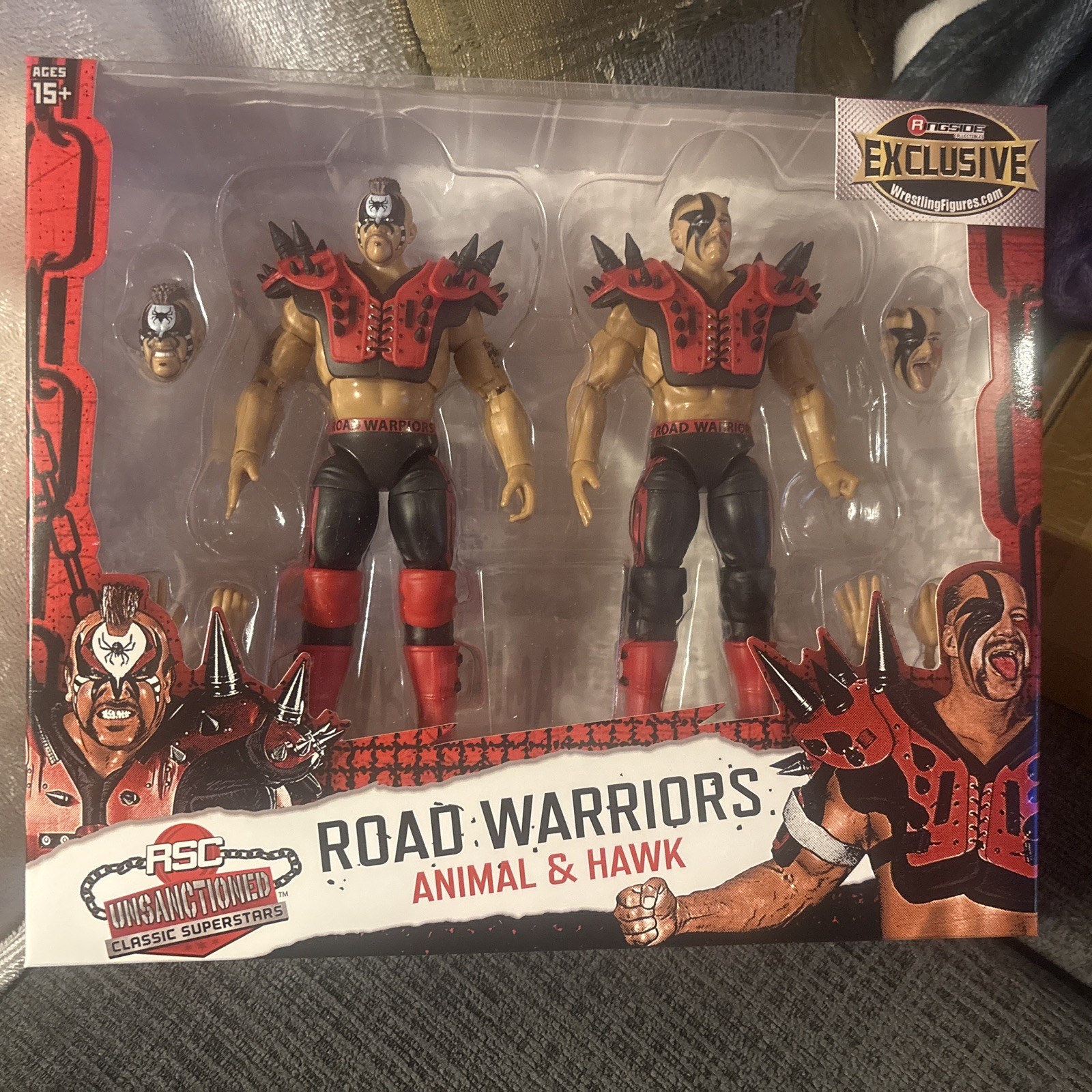 Road Warriors Red Figures Unsanctioned Classic Superstars Exclusive 2-Pack Rare