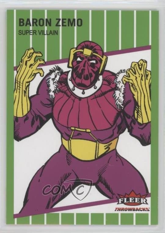 2023 Fleer Throwbacks '89 Marvel Edition Verde 65/89 Barone Zemo #22 2k3