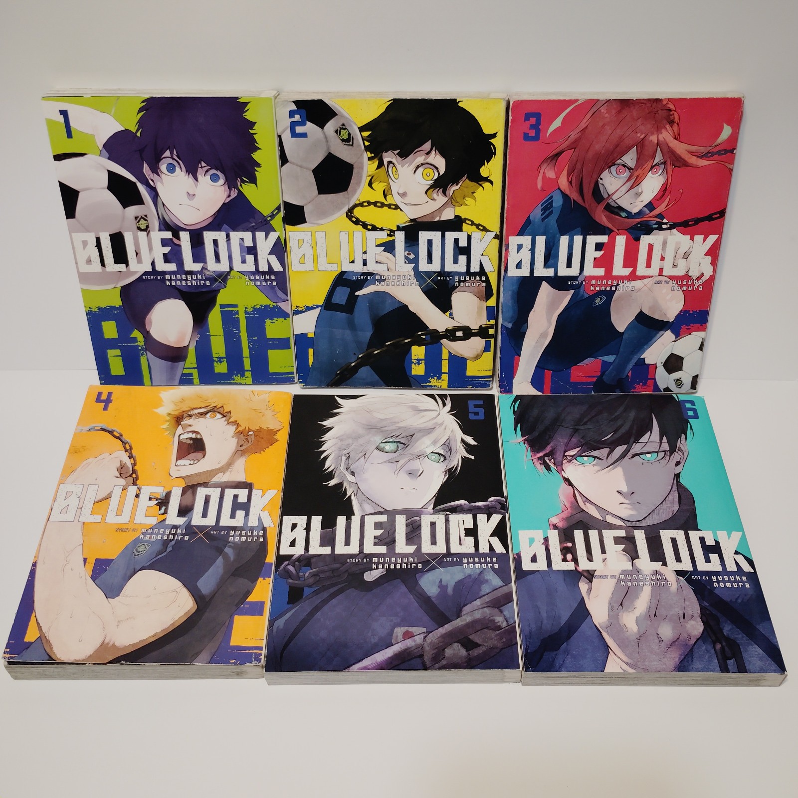 Blue Lock Manga Vol. Set completo 1-6 Kodansha inglese