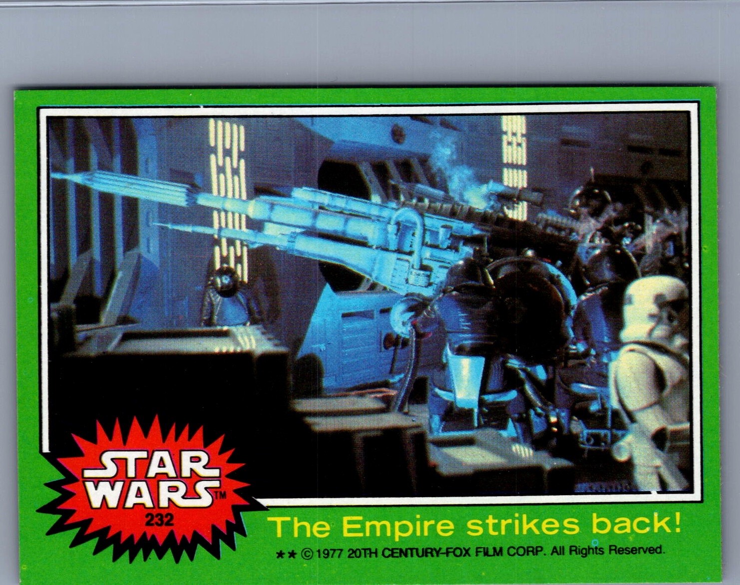 1977 TOPPS STAR WARS HIGH GRADE THE EMPIRE STRIKES BACK # 232