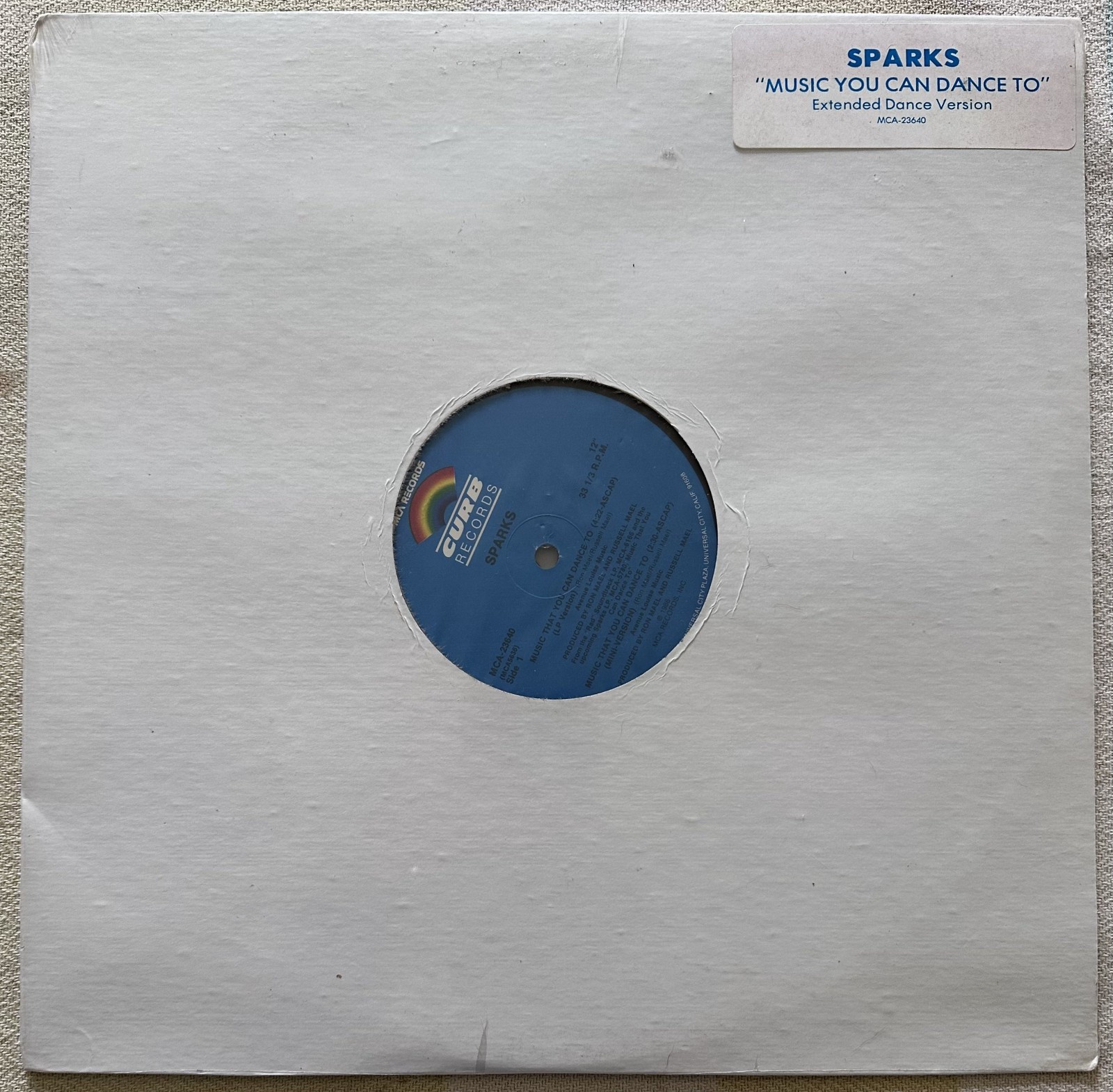 Sparks Music That You Can Dance To 1986 12" MCA Records MCA 23640