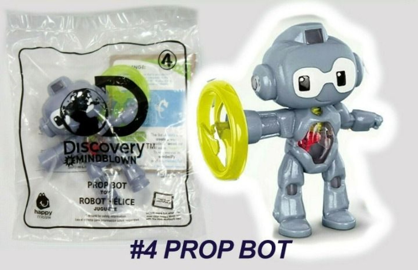 McDonald's toy # 4 Discovery Prop Bot giocattolo Robot Helice 2020 sigillato