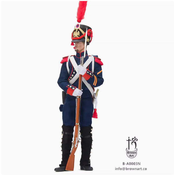 BROWN ART B-A0003 1/6 Napoleon War Series Guards Artillery Action Figure 12''