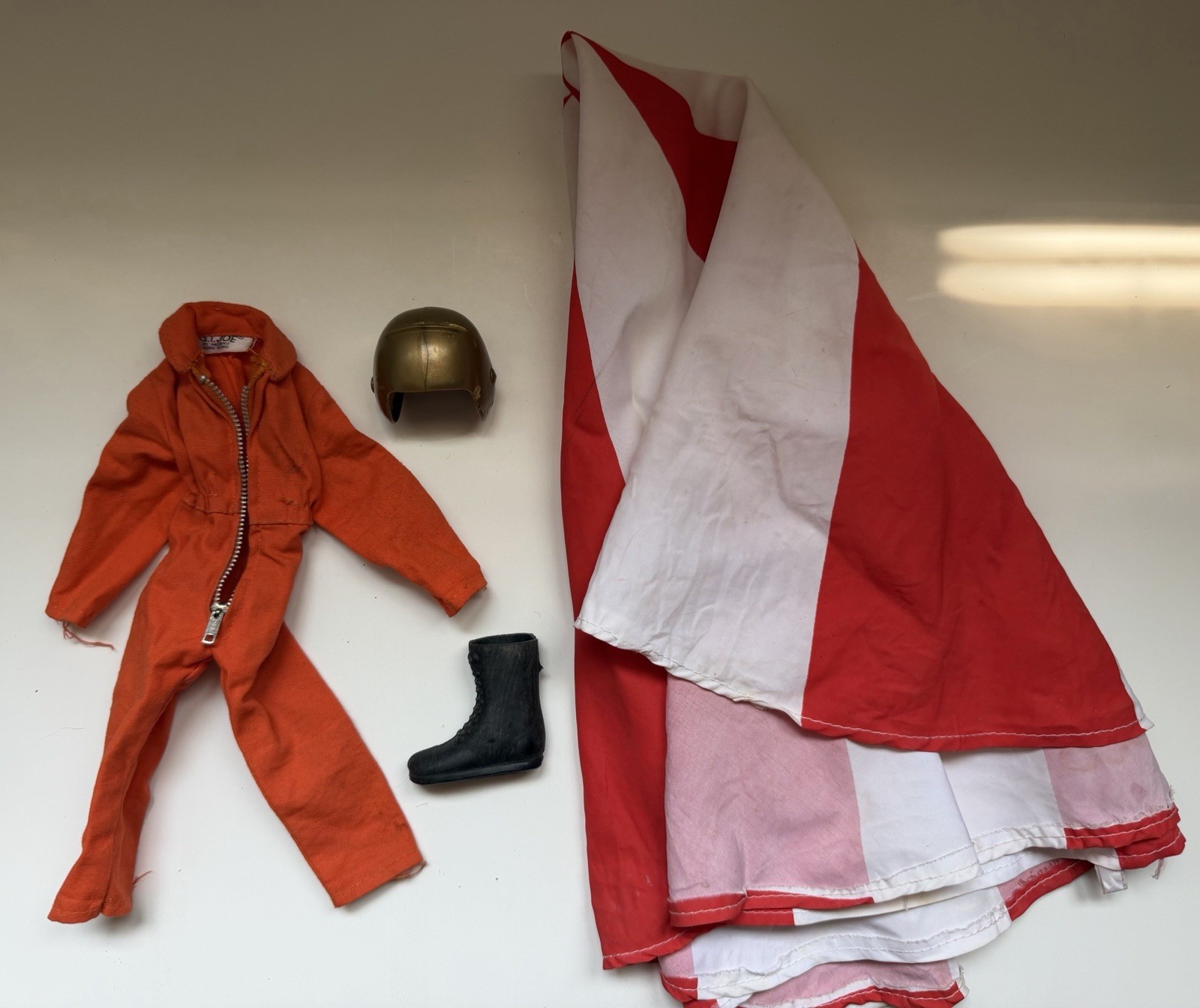 Vintage 1970-74 G.I. Joe Fantastic Freefall Accessories, proprietario originale