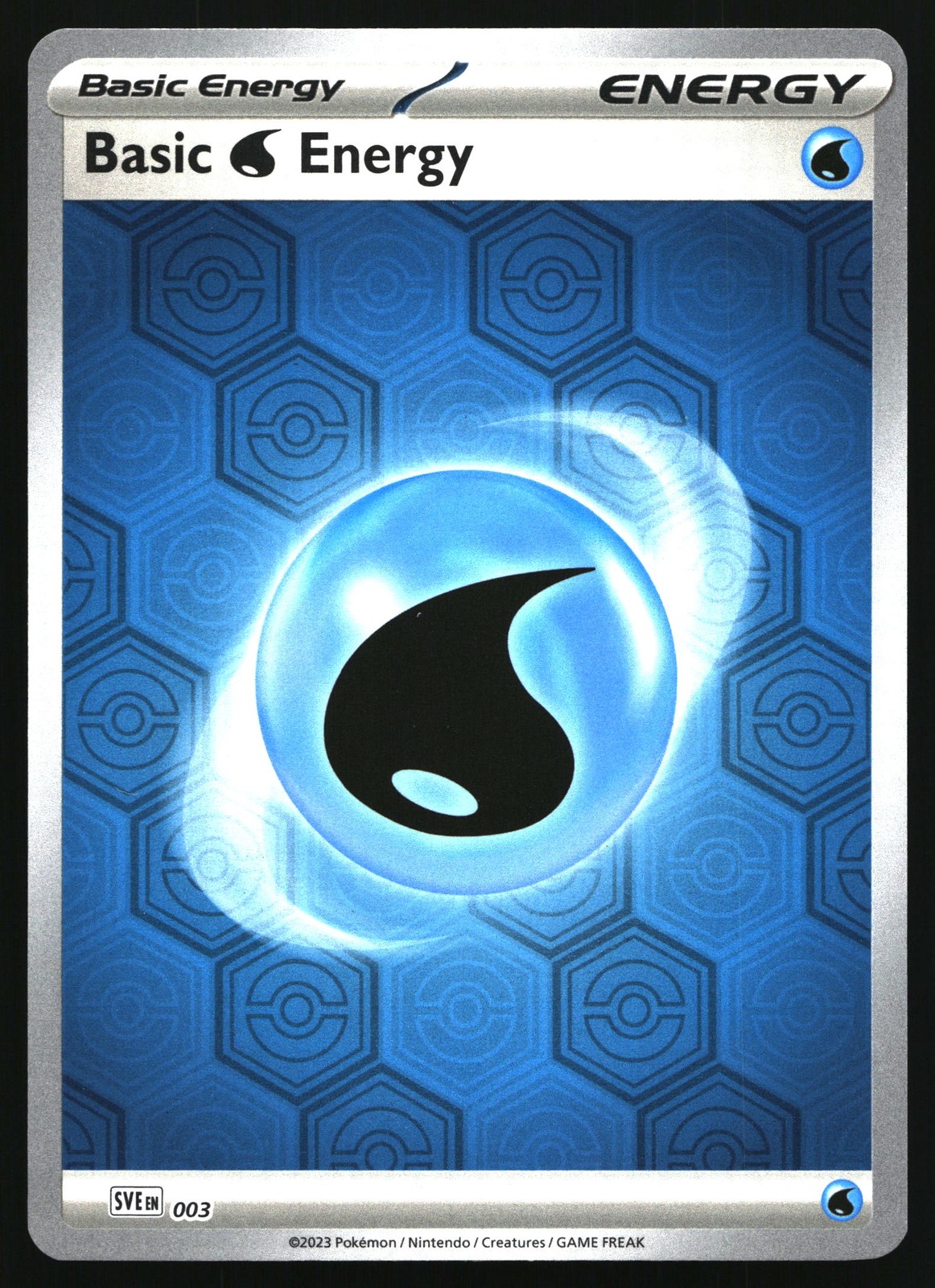 BASIC WATER ENERGY 003 LP Reverse Holo SFA SV Shrouded Fable Pokemon TCG