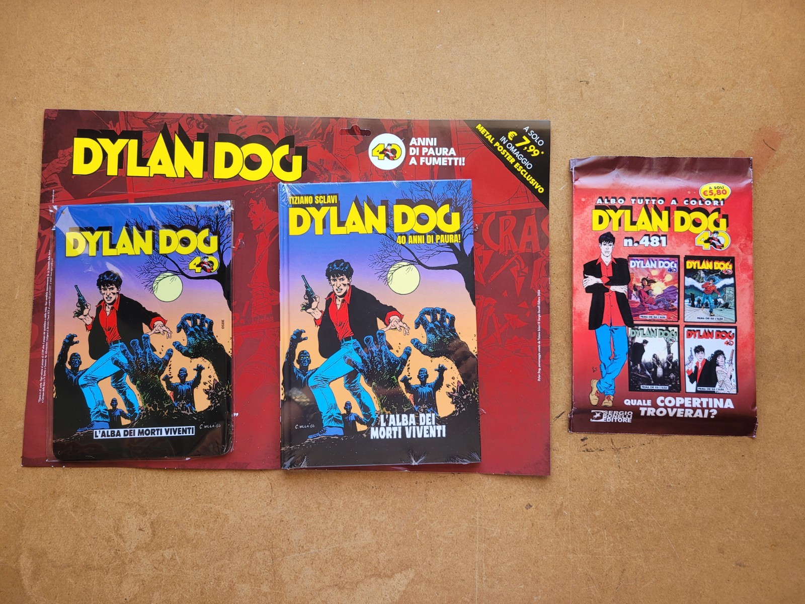 Dylan Dog 40 anni di Fumetti + n.481 -Nuovi, Blisterati-