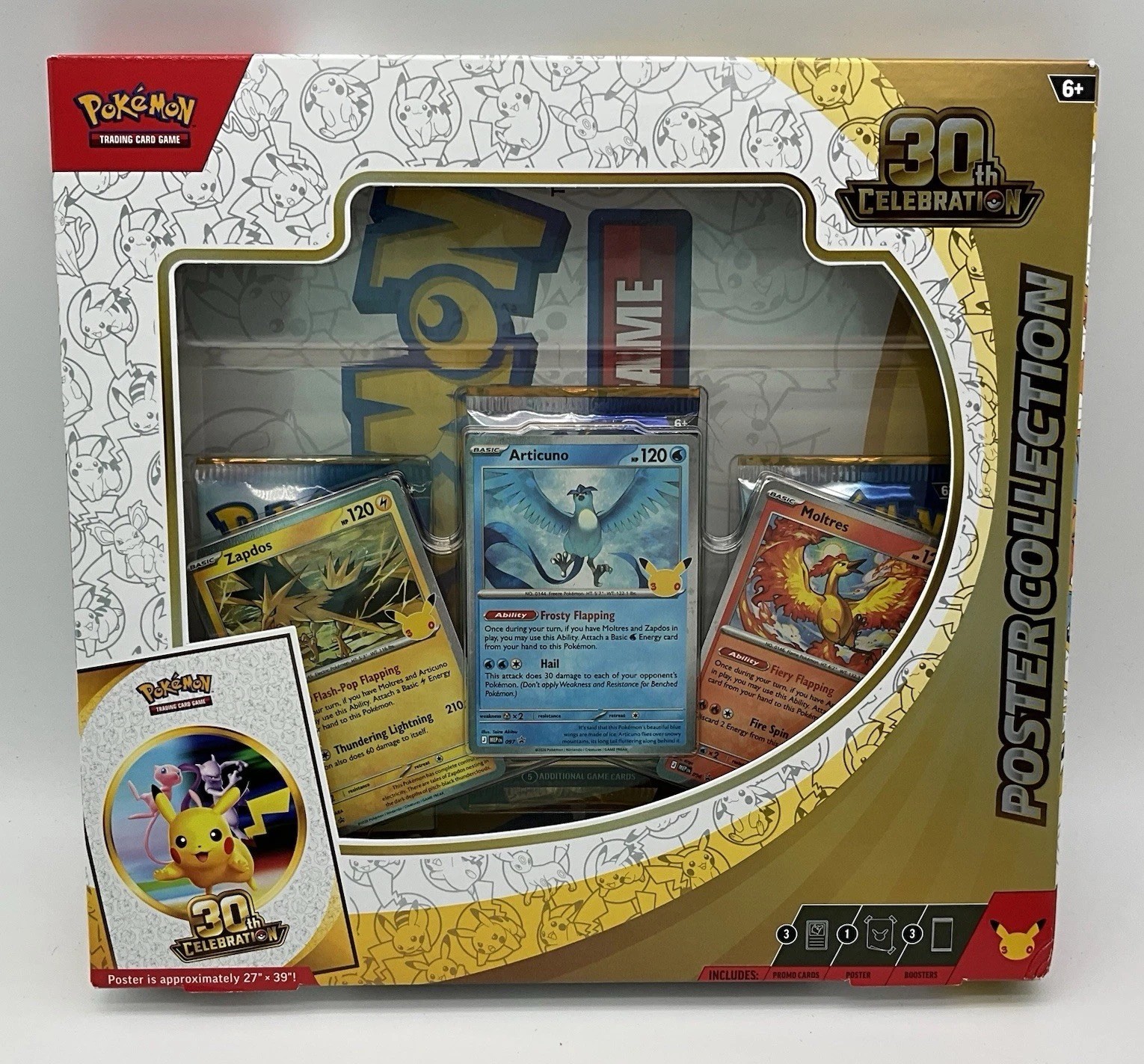 Pokémon 30th Anniversary Celebration Poster Collection Box New Sealed