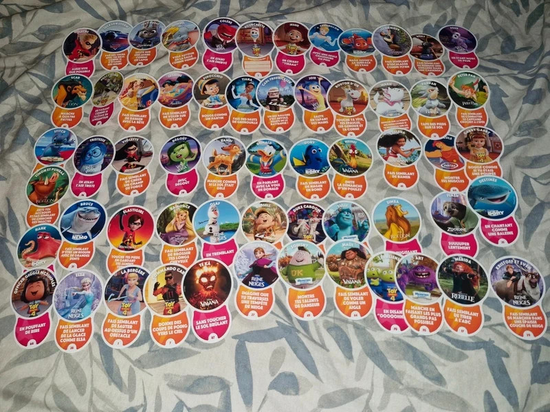 58 Lot de cartes Disney défis