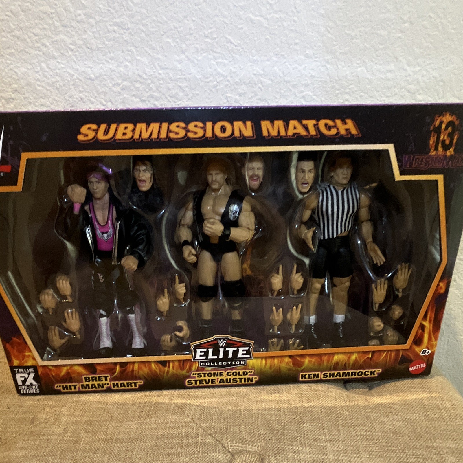 Mattel WWE Elite Collection WrestleMania 13 Submission Match Set Hart Austin