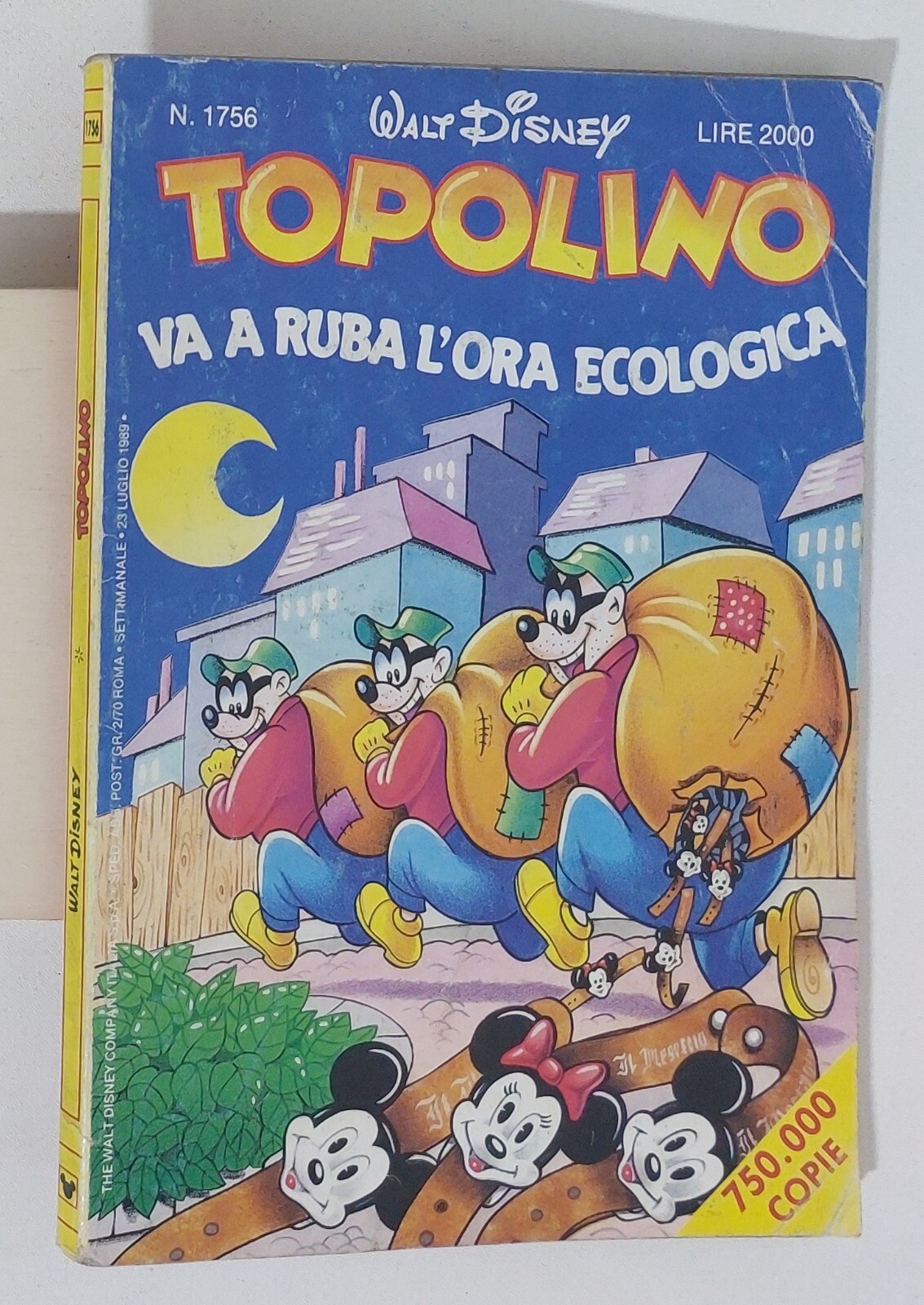 65153 TOPOLINO libretto n. 1756 - Disney 1989