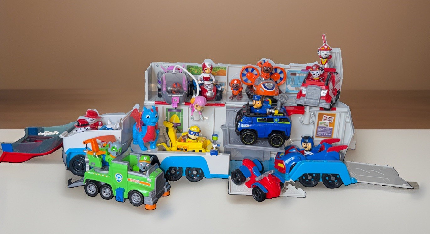 PAW Patrol Rescue & Transport Vehicle Lot-Figures 16, Vehicle 10, + Accessories