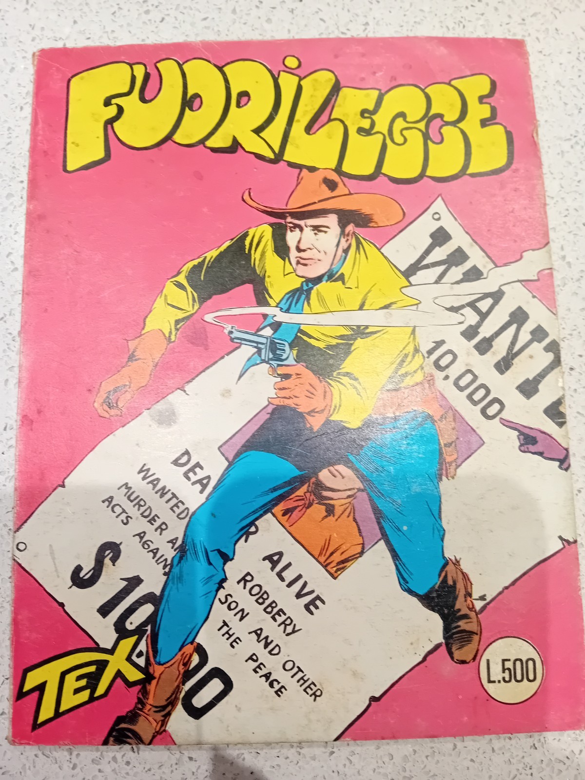 Tex Gigante n. 3 Fuorilegge 1964 Edizioni Araldo Bonelli Galleppini
