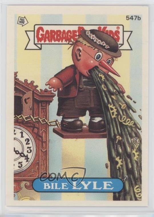 1988 Topps Garbage Pail Kids Series 14 Bile Lyle #547b 0r0j