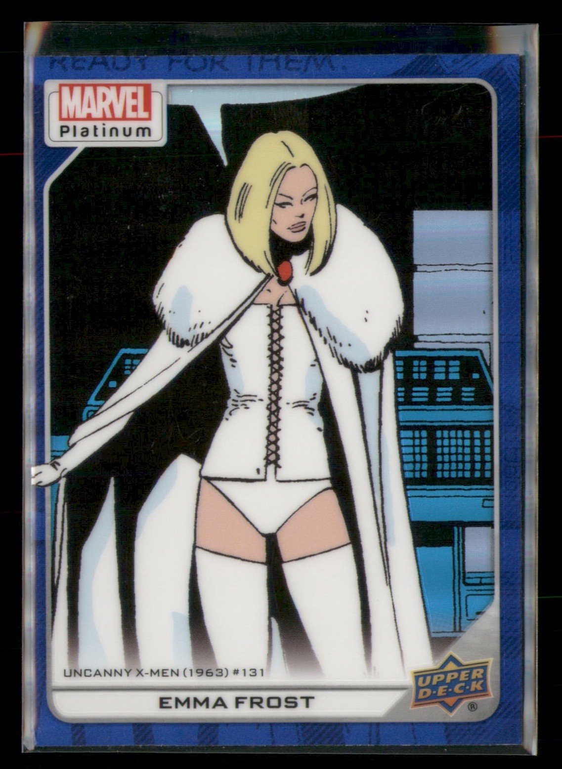Upper Deck Marvel Platinum 2023 #117 Emma Frost Blu Arcobaleno