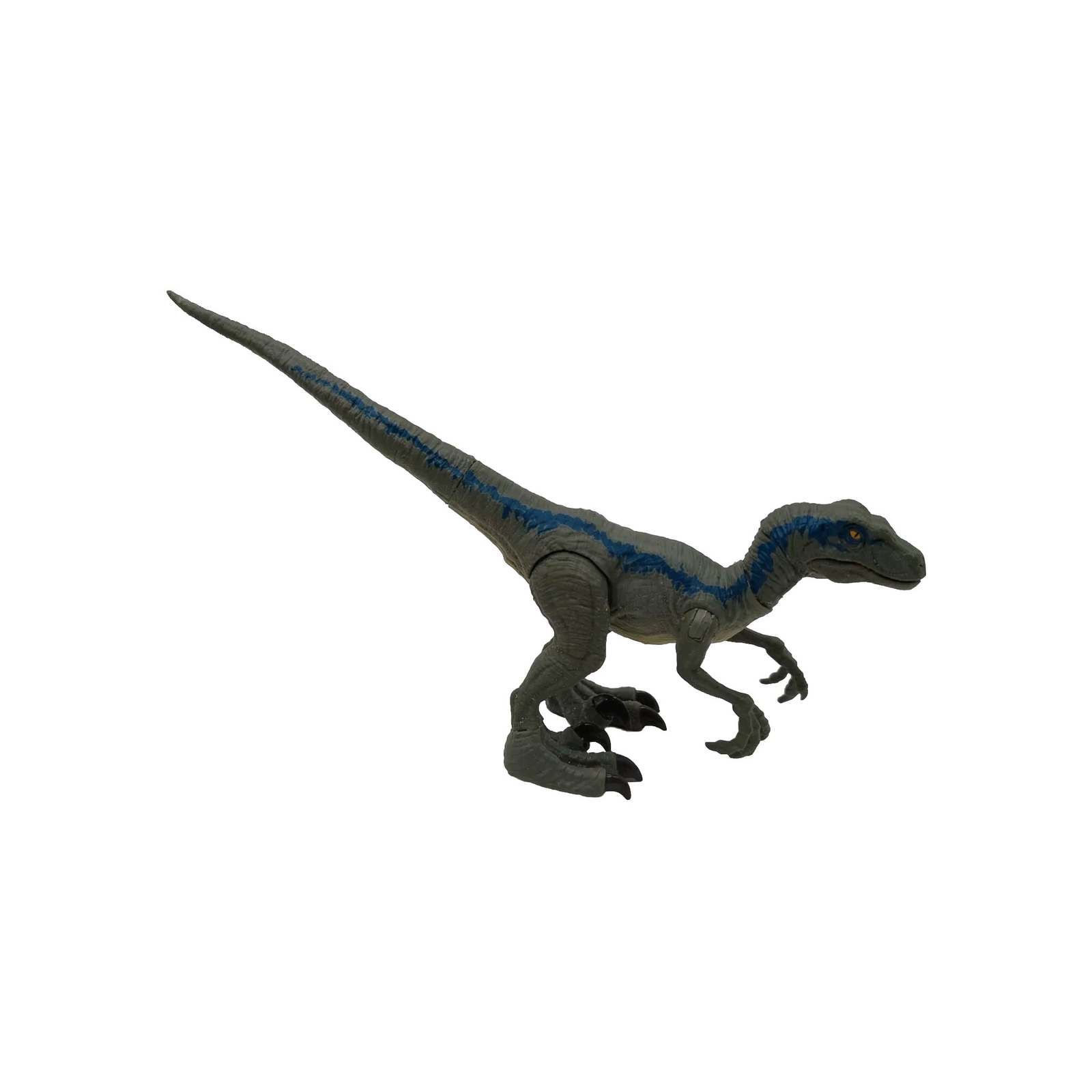 Modellino dinosauro Jurassic World Blu Raptor Mattel 3,75" lunghezza 8 