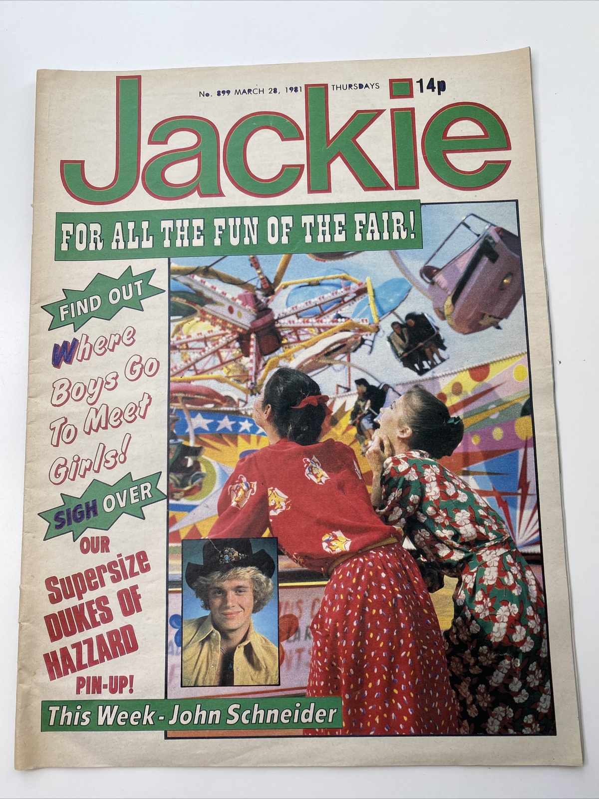 JACKIE MAGAZINE No 899 - 28th March 1981 - DUKES OF HAZZARD complete
