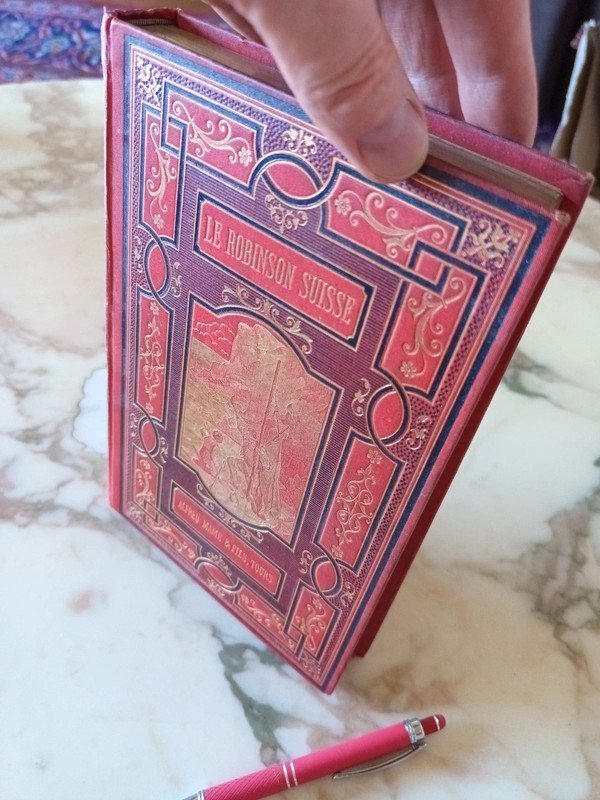 1882 Le Robinson Suisse – J.-R. Wyss – Reliure percaline rouge