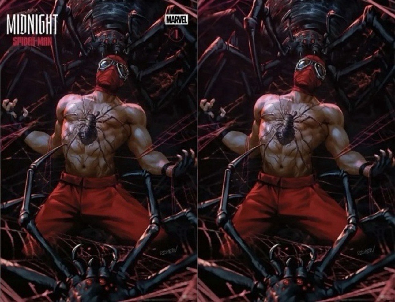 Midnight Spider-Man #1 Derrick Chew Virgin Variant Set Ltd 1000 prevendita 10/7