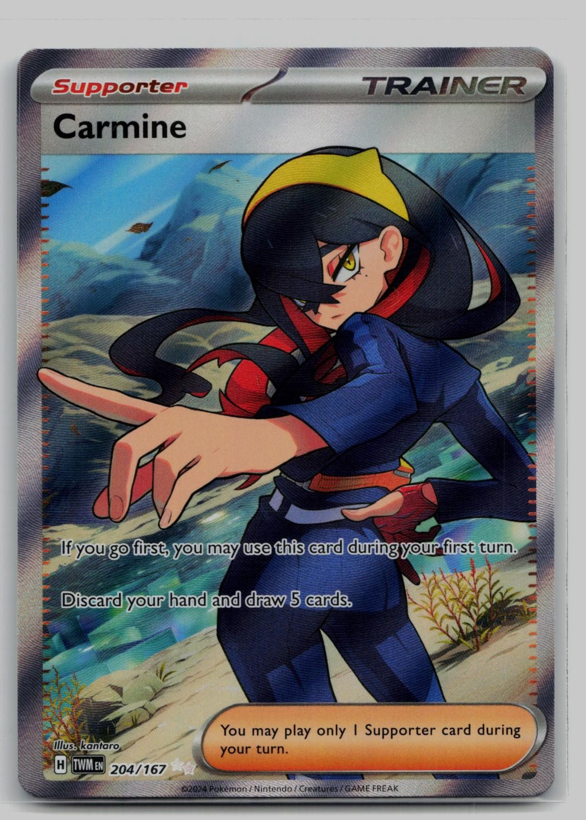 Carmine 204/167 Ultra Rare Twilight Masquerade Pokemon Holo Near Mint