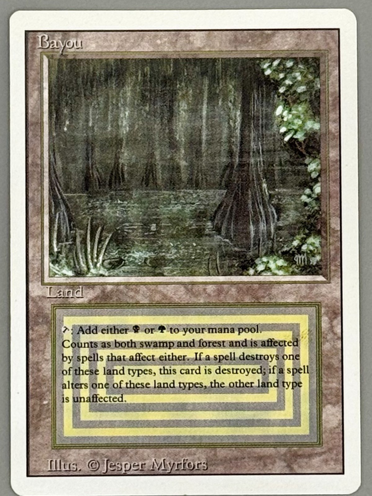 MTG Bayou Revised Edition Regular Dual Land come nuovo!
