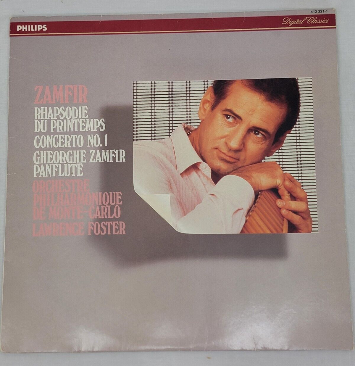 Zamfir Rhapsodie:Du Printemps/Concerto No.1 Gheorgue Zamfir ~ Vinyl LP ~ 1984