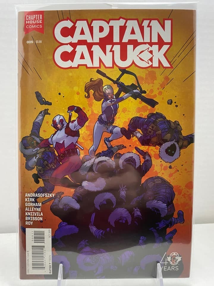 28640: CAPITOLO FUMETTI CAPITANO CANUCK #5 grado quasi nuovo