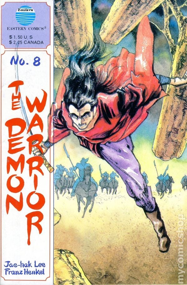Demon Warrior #8 FN 6.0 1988 Immagine Stock
