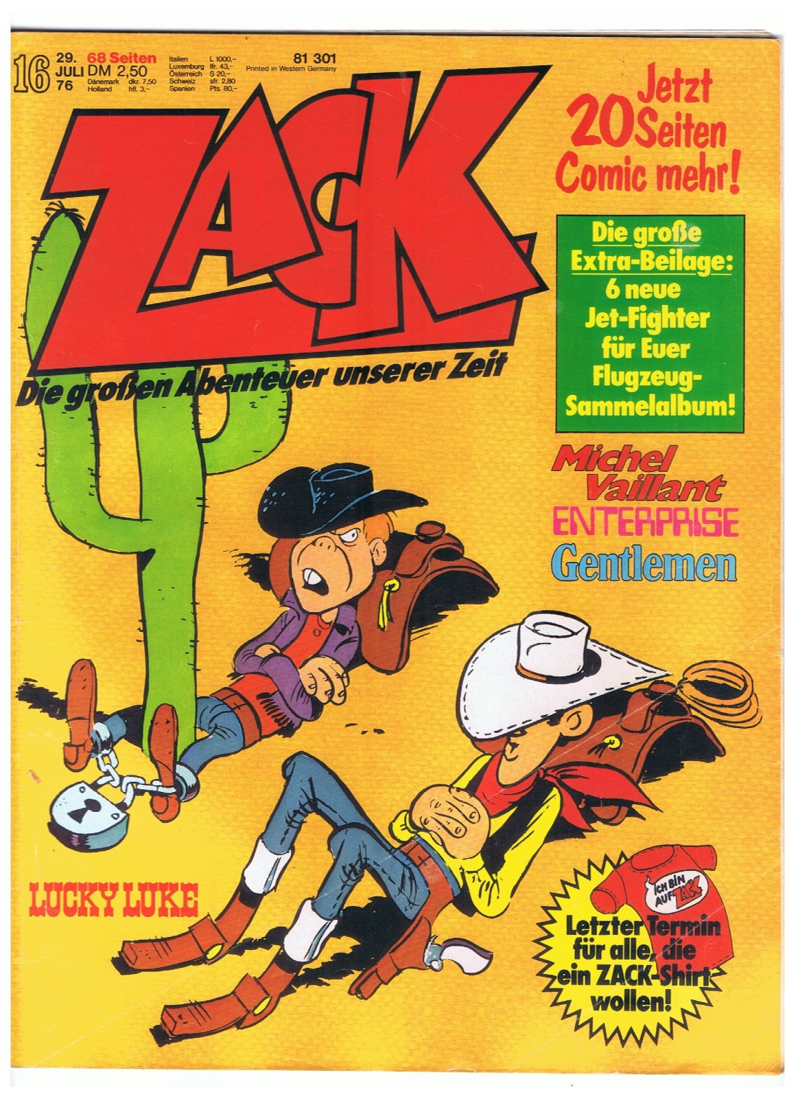 ZACK n.16 / 1976 - senza foto di aerei parte 2 - buono