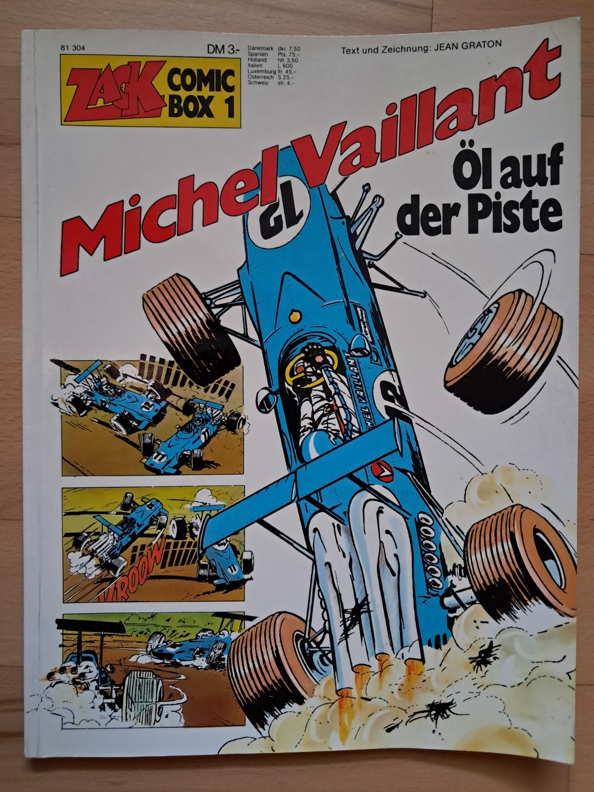 ZACK COMIC BOX n.1 del 1972 Michel Vaillant - TOP Z1 Jean Graton CORALLO