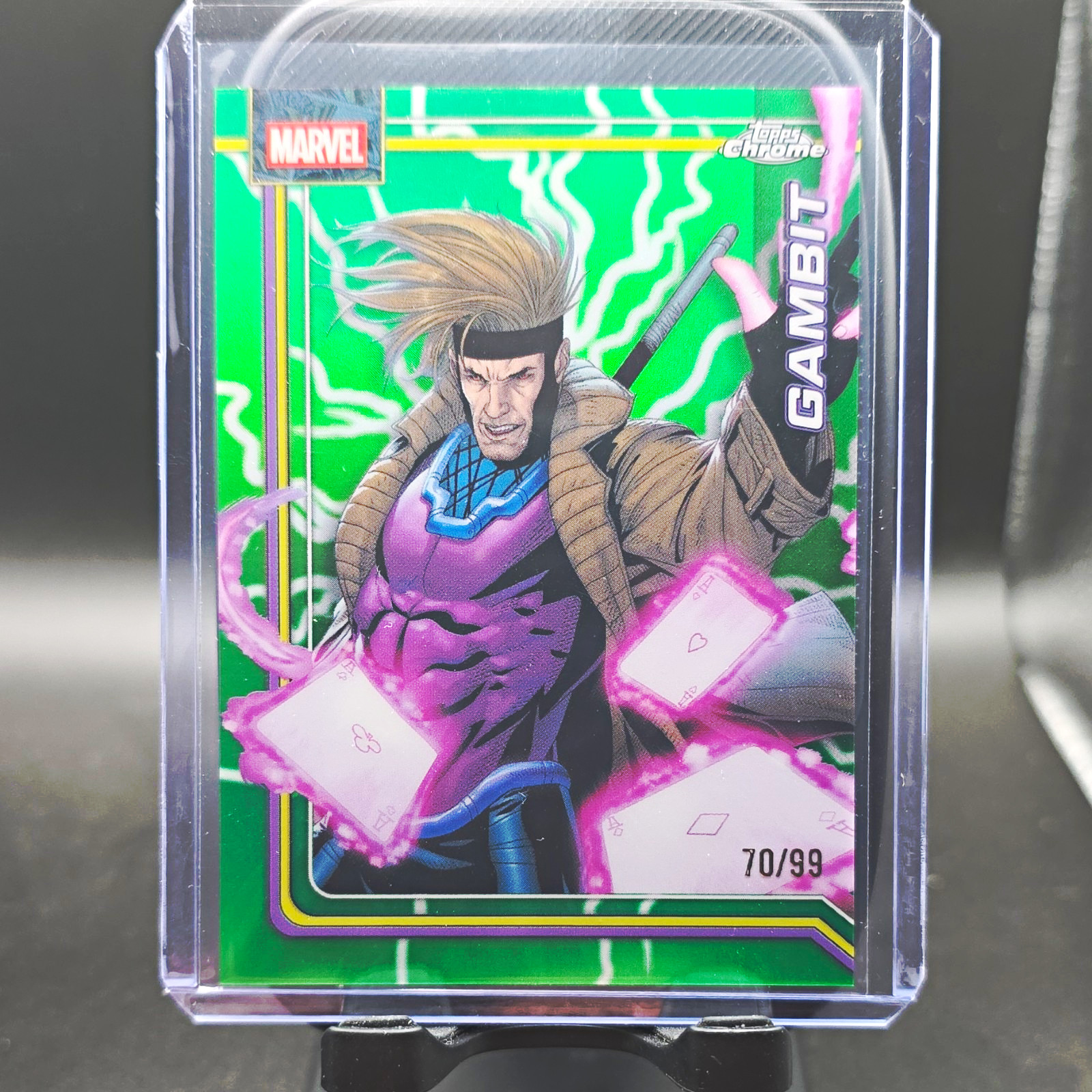 2026 Topps Chrome Marvel Gambit #039 numero di serie 70/99