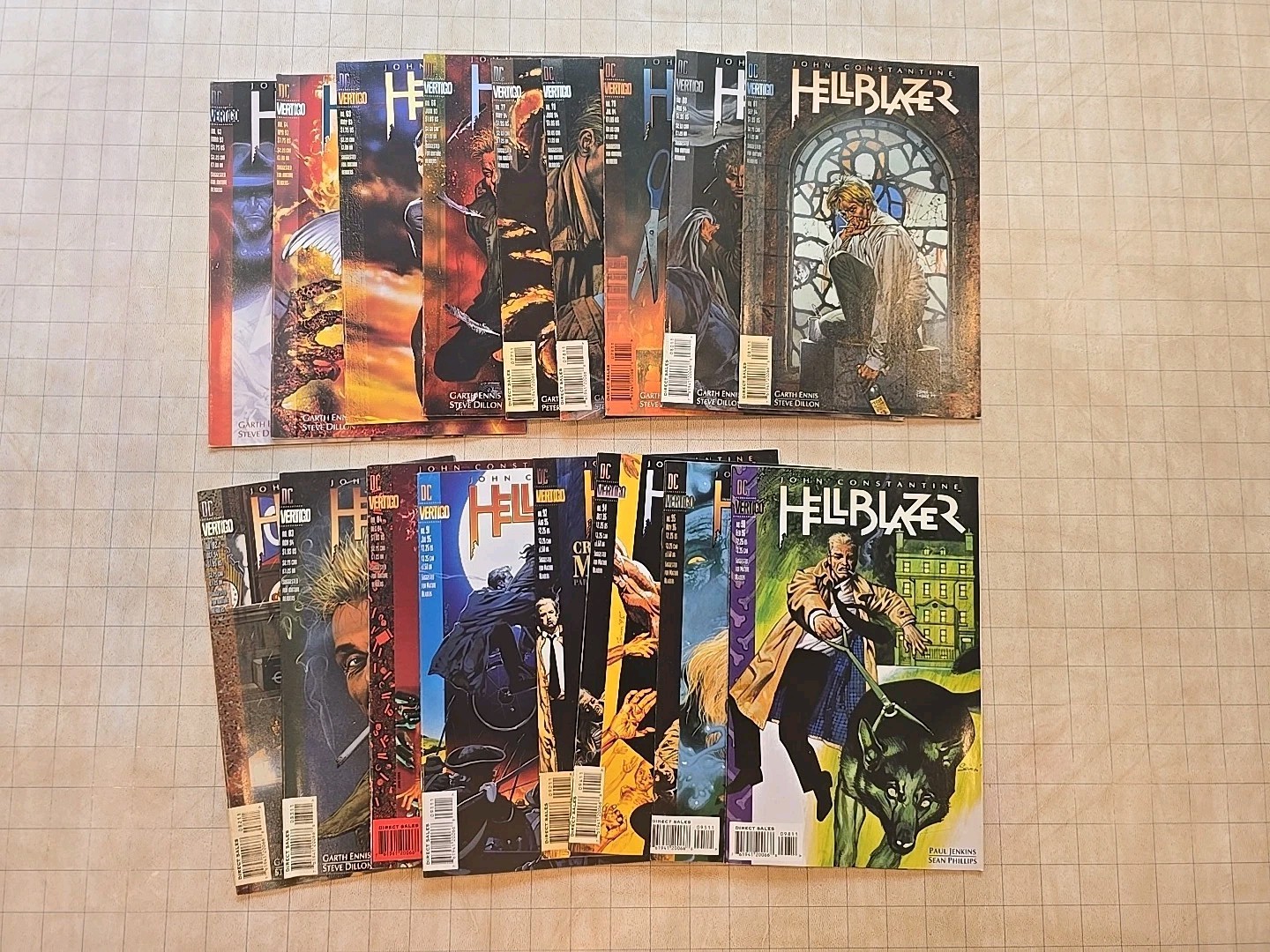 Lotto fumetti Hellblazer (DC Vertigo) - 17 numeri - #63-66, 77-84, 91,92,94,95,&98