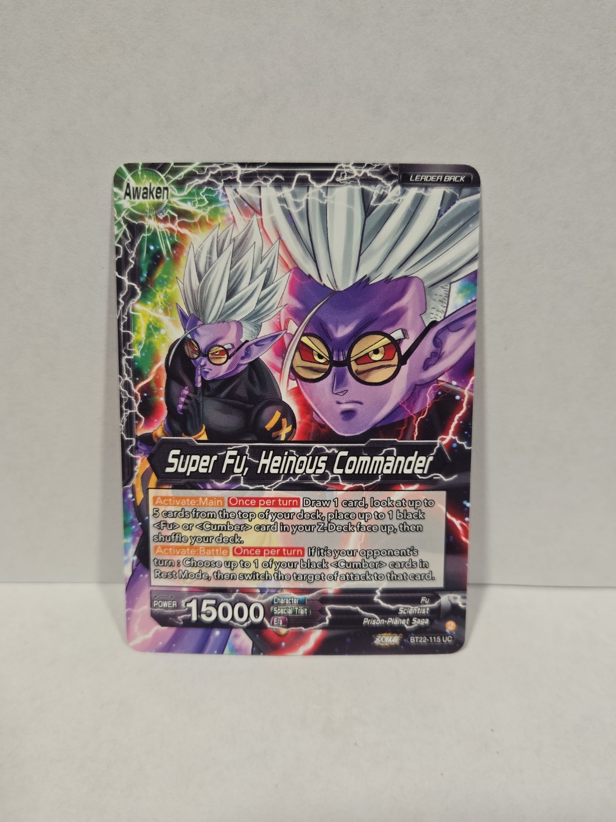Dragon Ball Super Gioco di Carte Fu Super Fu, Heinous Commander Colpo Critico...