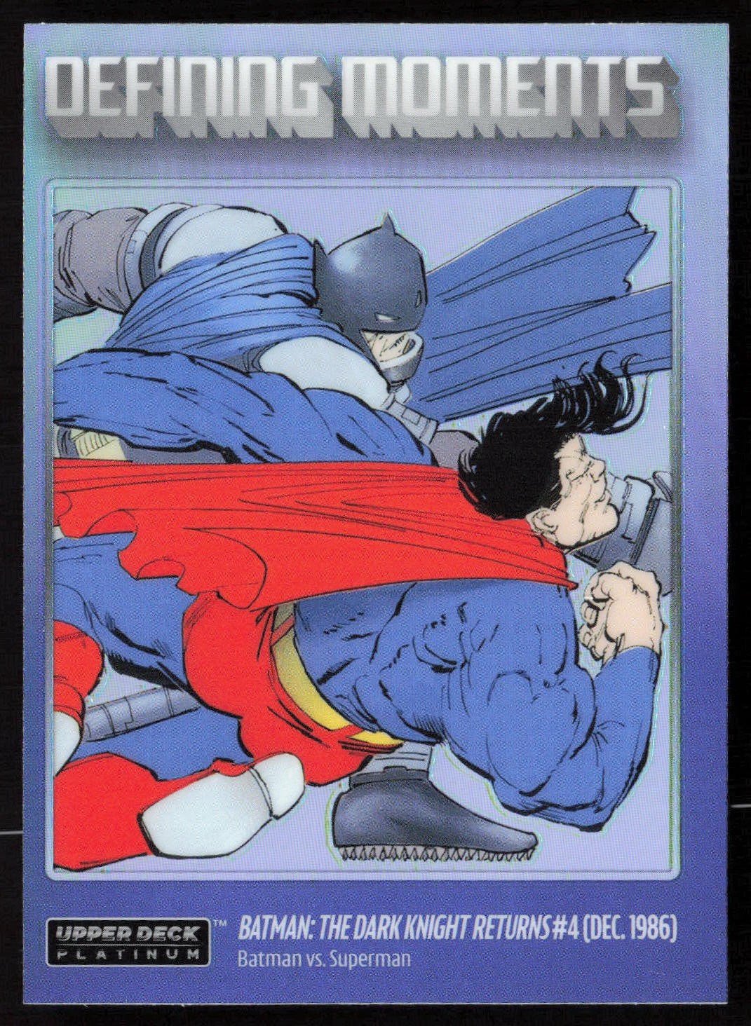 2026 Upper Deck DC Platinum Defining Moments Carta Arcobaleno DM13 - Batman/Superman