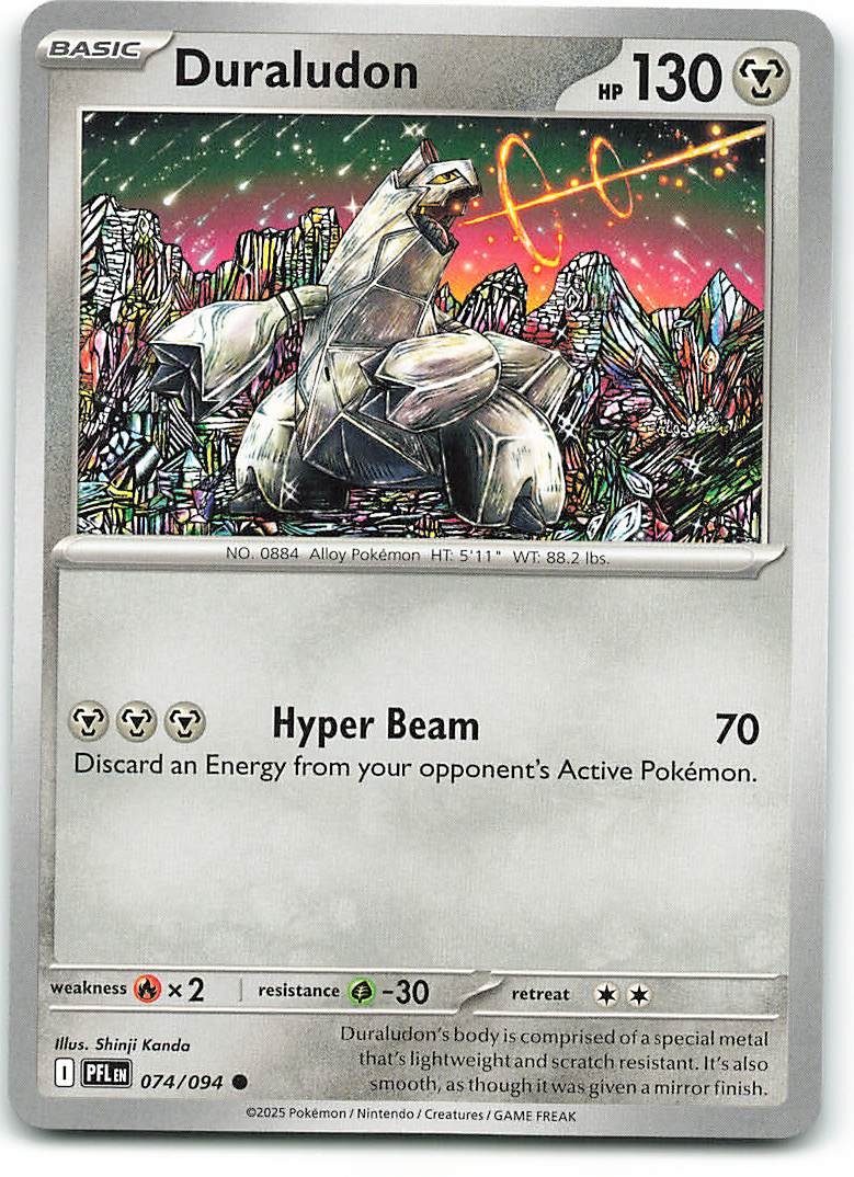 DURALUDON 074/094 POKEMON FIAMME FANTASMA COMUNI