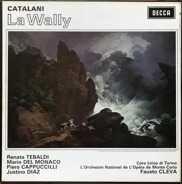 Catalani La Wally HARDCOVERBOX + BOOKLET / FFSS Decca Vinyl LP-Box