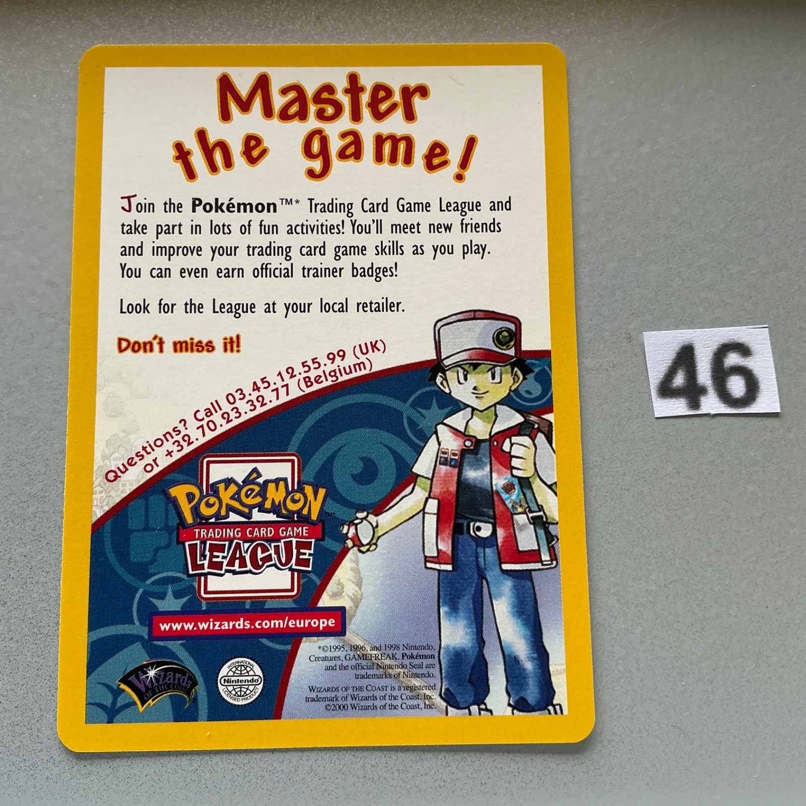 Carta Pokemon I Maghi della Costa Inserto Promo Master Il Gioco Lega 2000