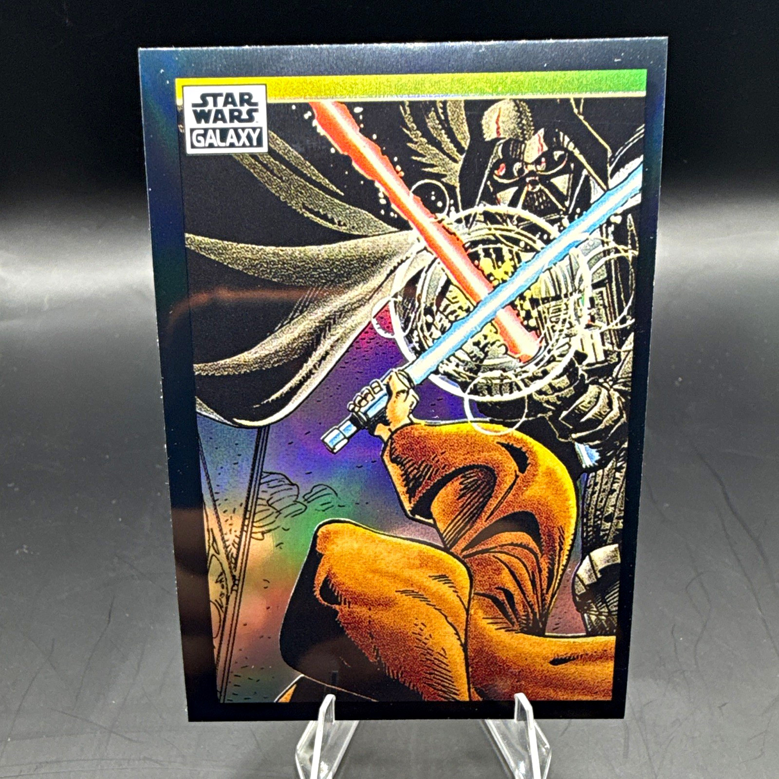 Topps 2011 Star Wars Galaxy Refractor Non-Sport Trading Card #34 Duel on DS
